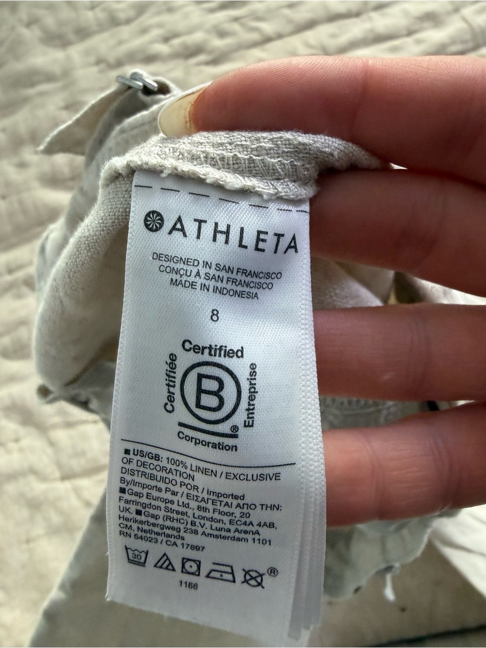 Athleta Voyager Linen Pant Size 8 - Picture 9 of 13